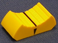 PG-02-P39139/6- Fader Knob: Yellow (with black Line) - 11mm wide